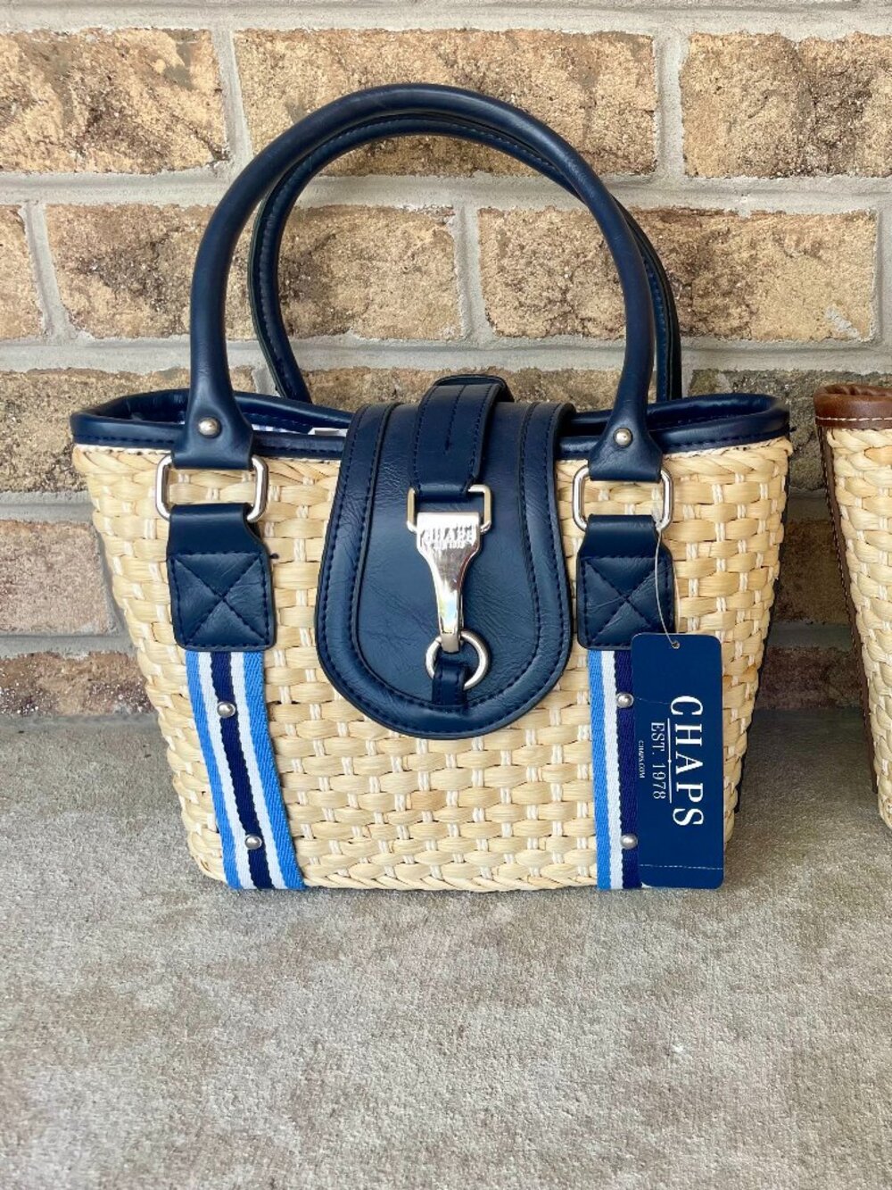 NWT Chaps Woven Purses - 2 Available - Navy or Brown
